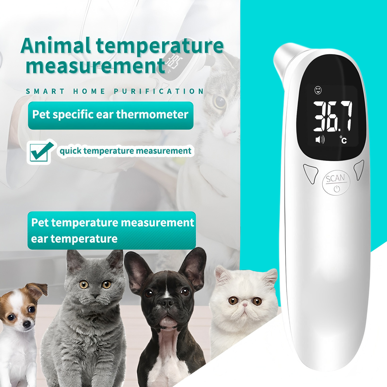 Termometer Telinga Hewan Pelih - Pet Supplies Vending Machine ulasan dan harga