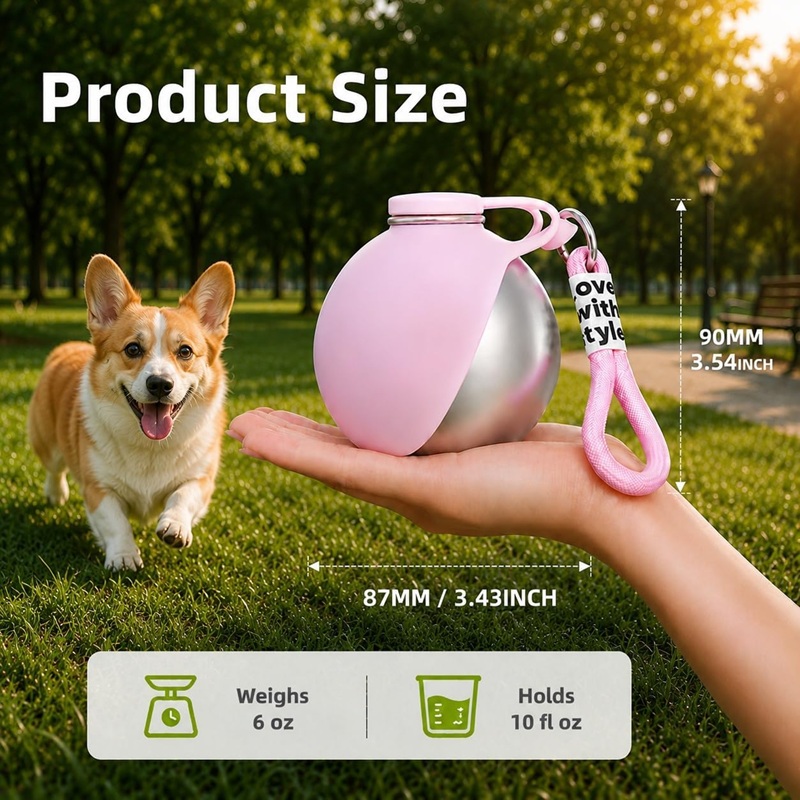 Botol Air Anjing Stainless Ste - Pet Supplies Coupon ulasan dan harga