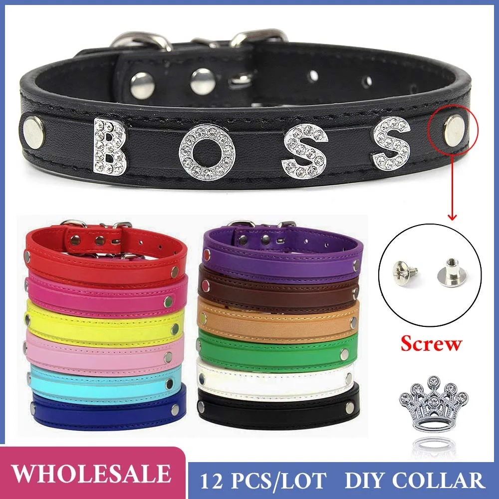 12 Buah Grosir Polos PU Kulit  - Pet Supplies Wholesale ulasan dan harga